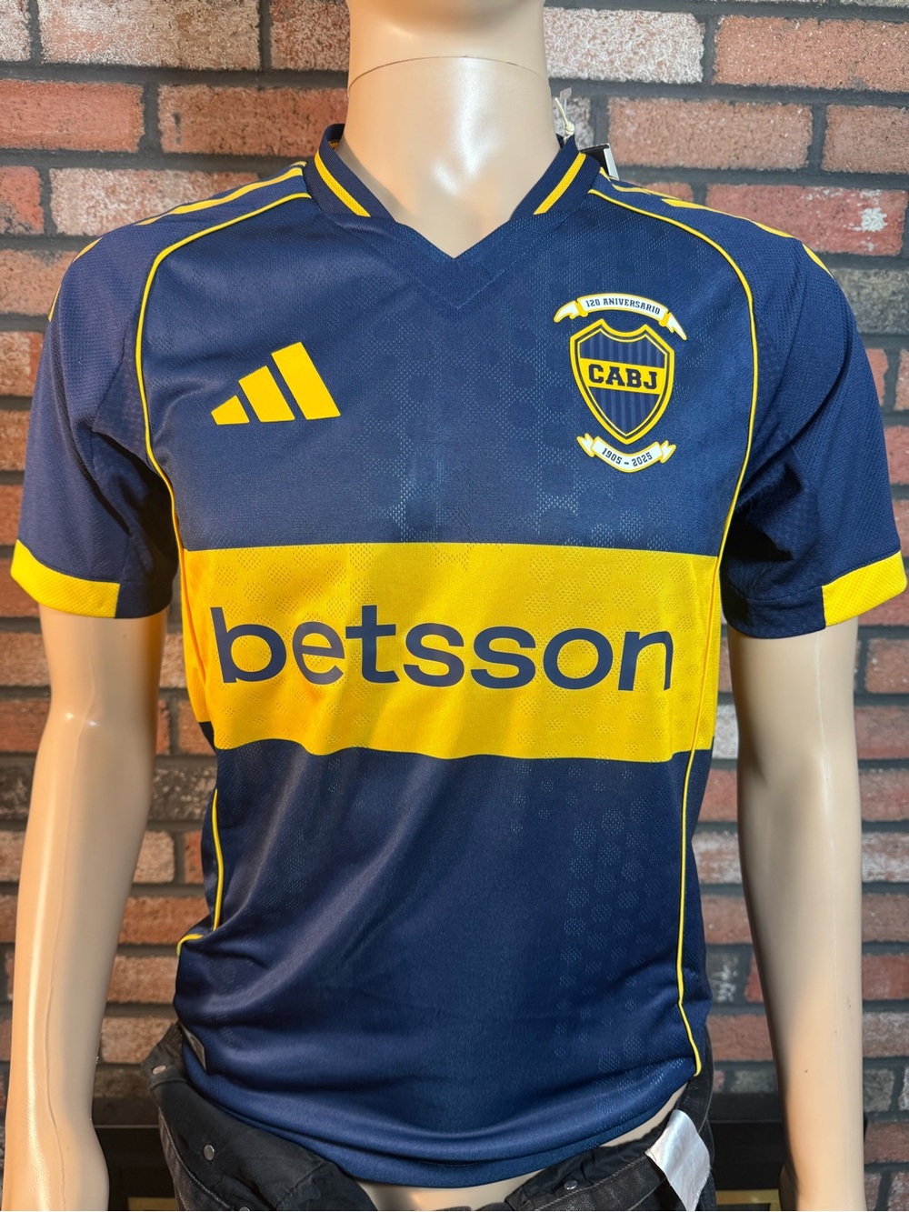 Adidas Boca Juniors 25/26 Indigo Gold Home Authentic Jersey Size Small JJ4282